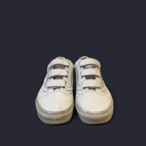 White Velcro vans